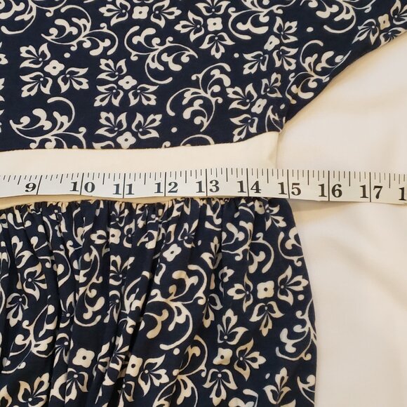 Kimi + Kai Maternity Floral V Neck Blue Dress Size Small - Picture 6 of 9